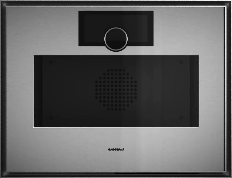 Gaggenau GS470120 — Комбинированный паровой духовой шкаф 60 x 45 см Петли двери справа, нержавеющая сталь за дымчатым стеклом